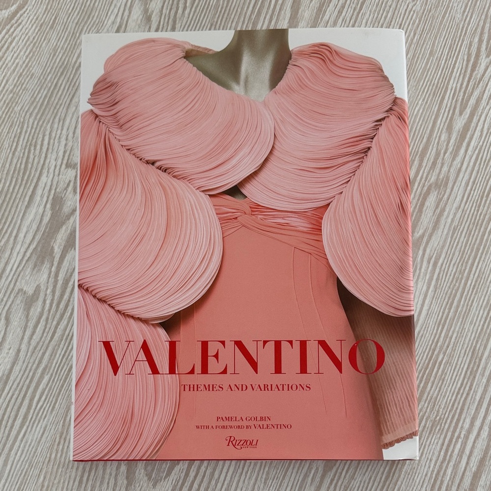 Valentino Pink and Cream Fashion Book